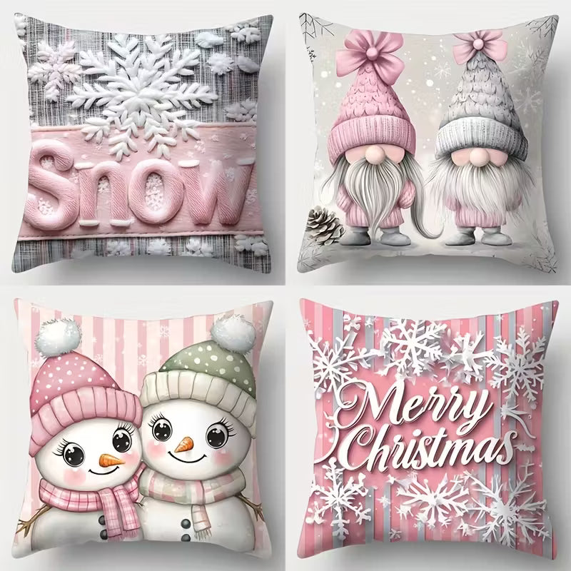 4pcs set, Christmas pillowcase,