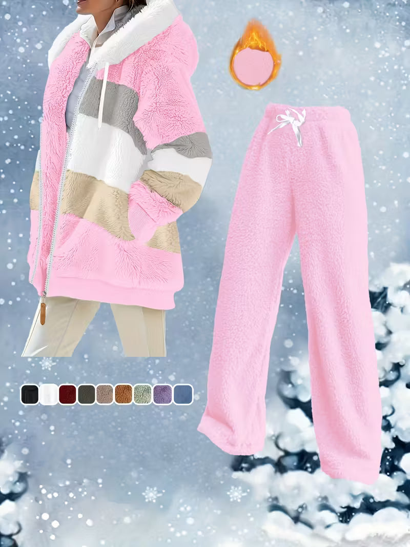 Winter Warm Plus Size Fashion Women's Set