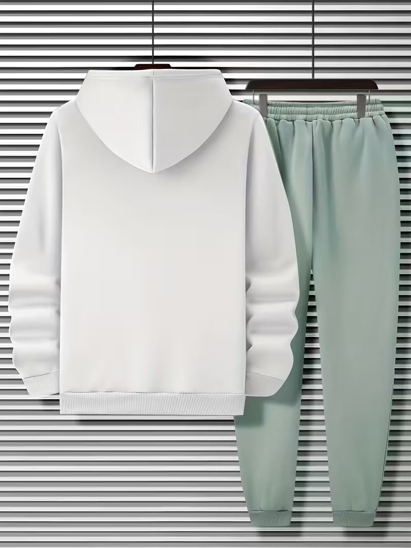 Men'S Casual Long Sleeve Hoodie with Eagle Print