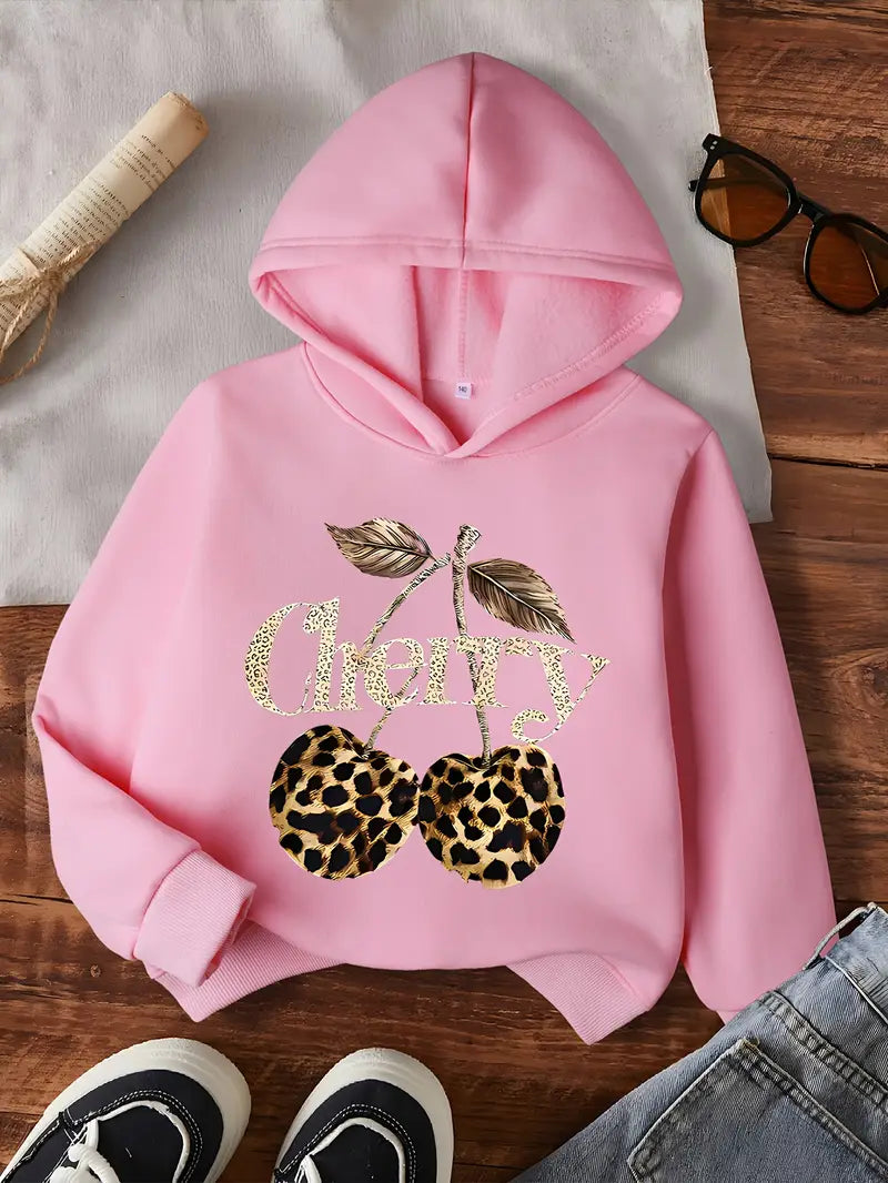 girls Graphic Pullover Sweatshirt