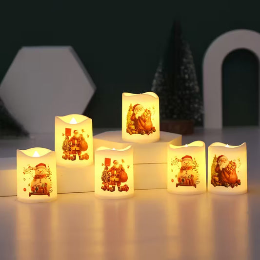 6-Pack Christmas LED Flameless Candles