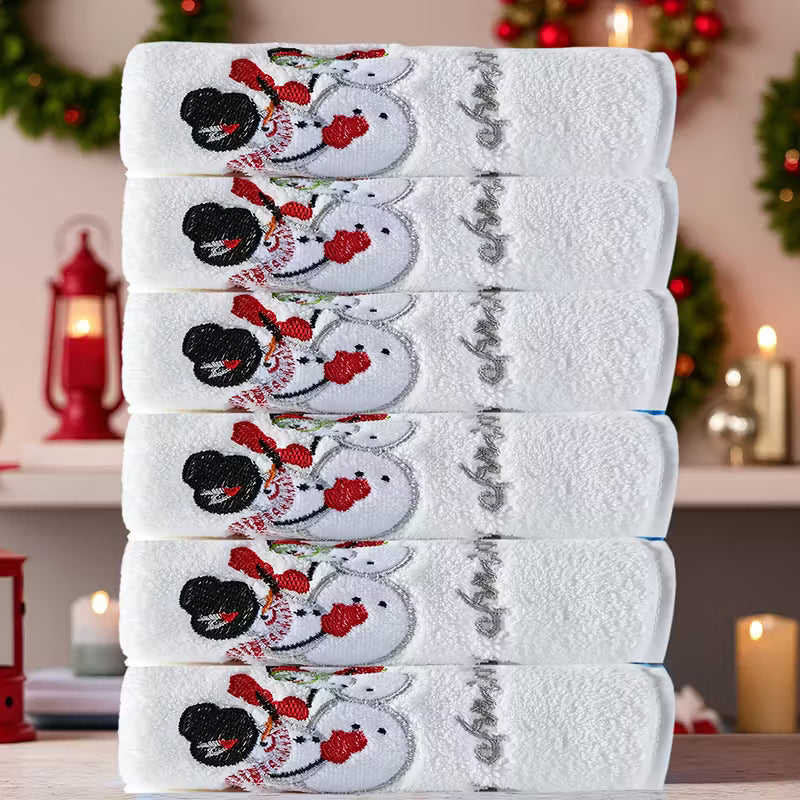 6pcs Christmas Towel Set