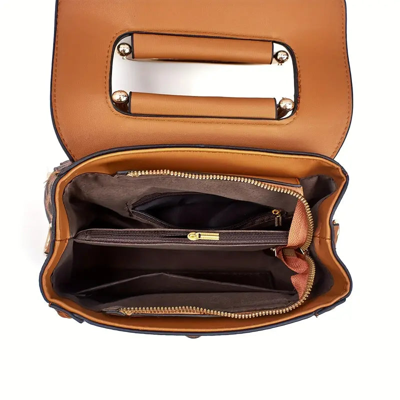 Women's Large Capacity Leopard-like PU Handbag