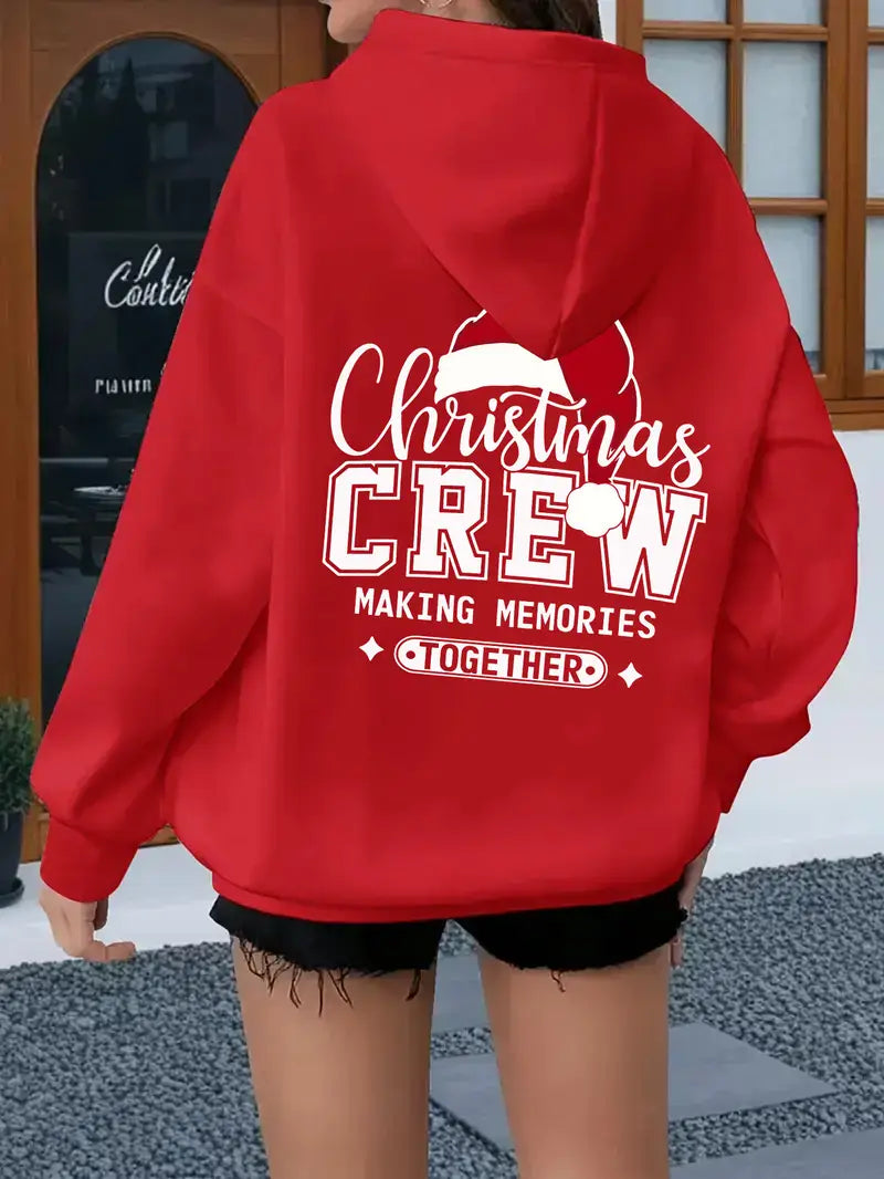 Women's Plus Size Oversized Christmas Hooded