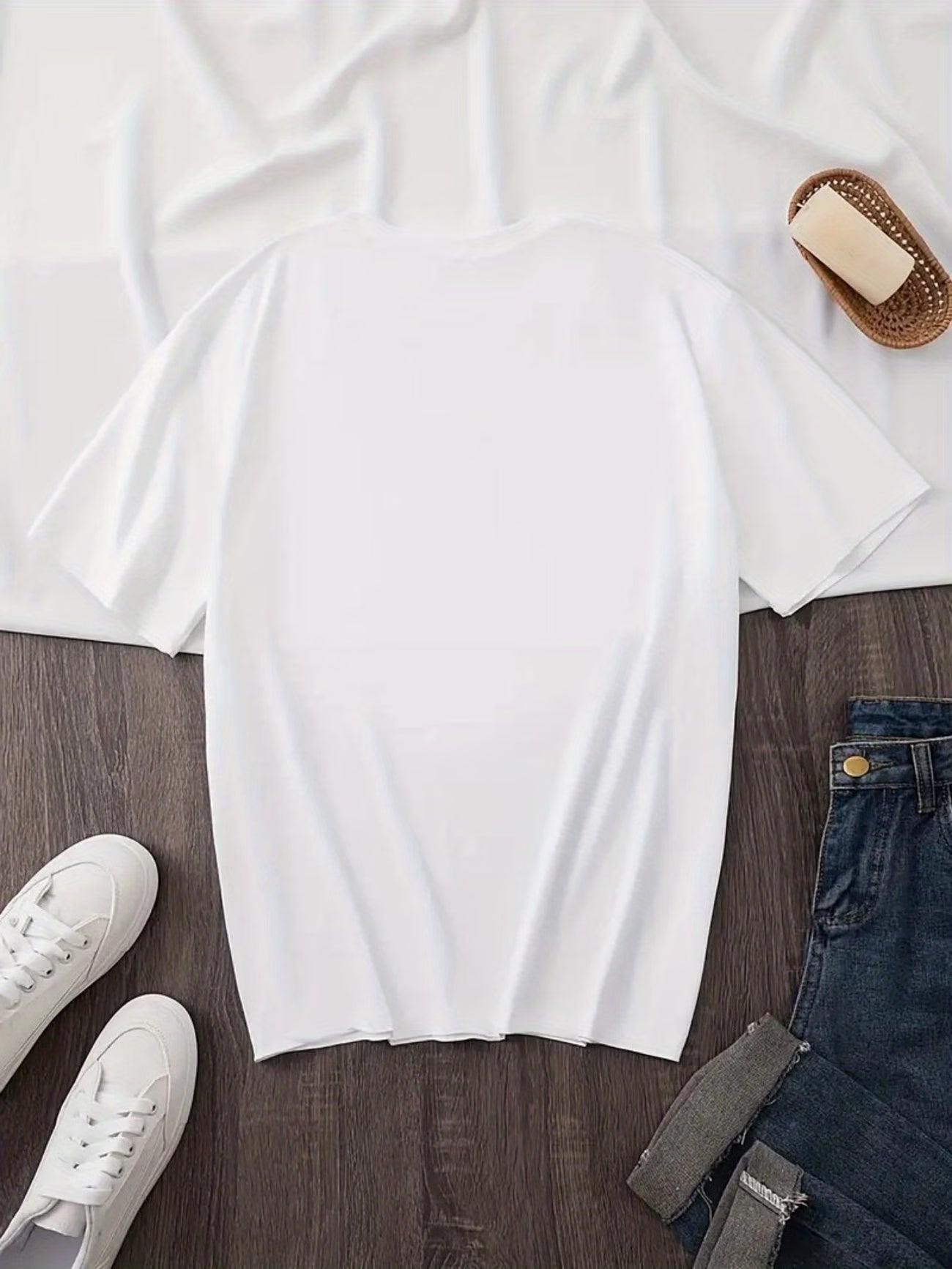 Short-Sleeved Shirt with Cowboy Bow Tie Print