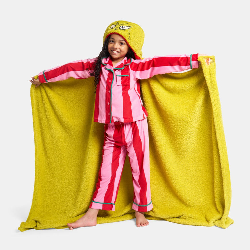 Grinch Hooded Throw - Green