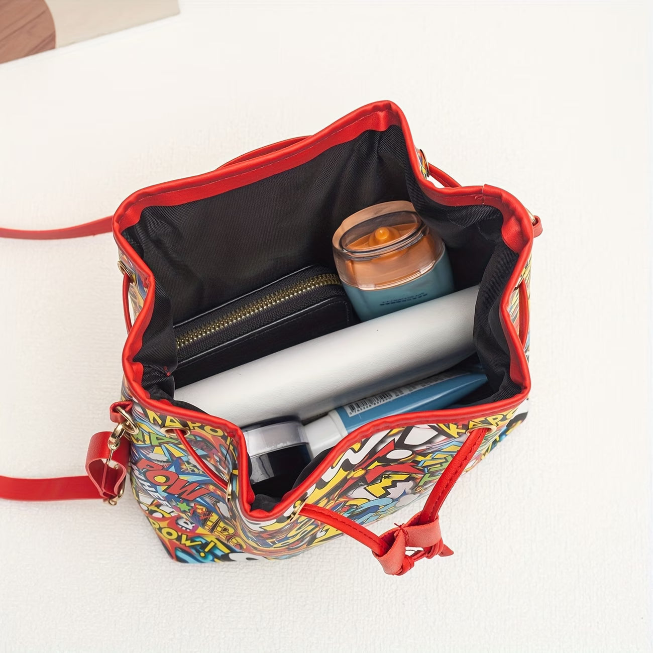 Women's Large Capacity Dopamine Coloring Tote Bag