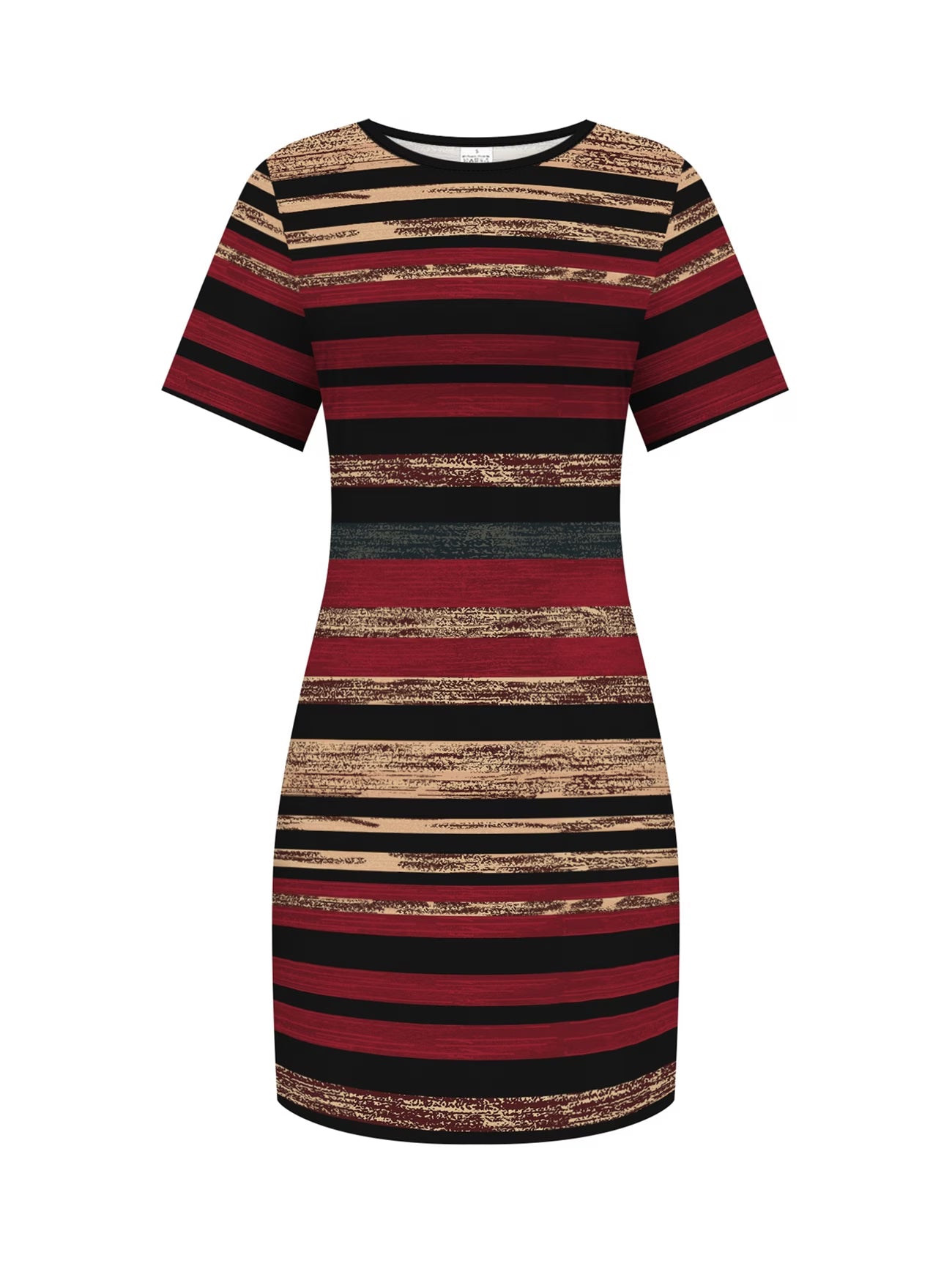 Elegant Casual Vacation Striped Color Block Bodycon Dress
