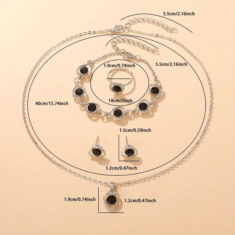 5pcs Women Fashion Jewelry Set