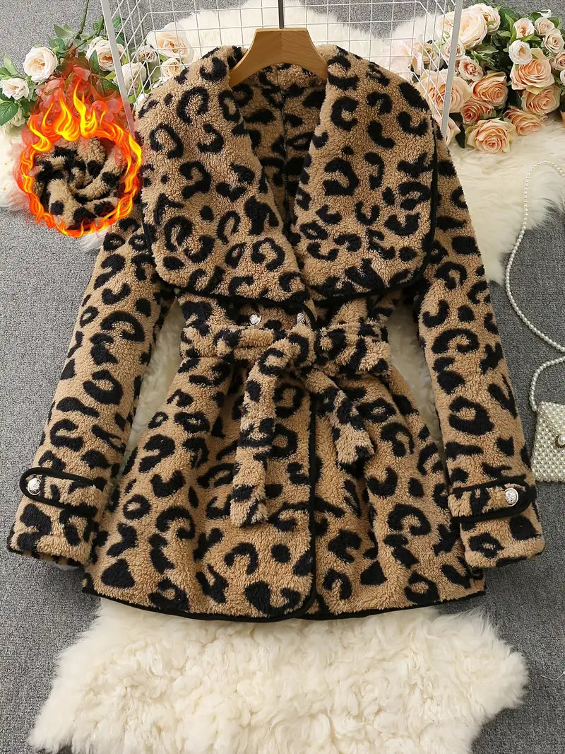 Long Sleeve Drawstring Warm Plus Size Coat for Women,