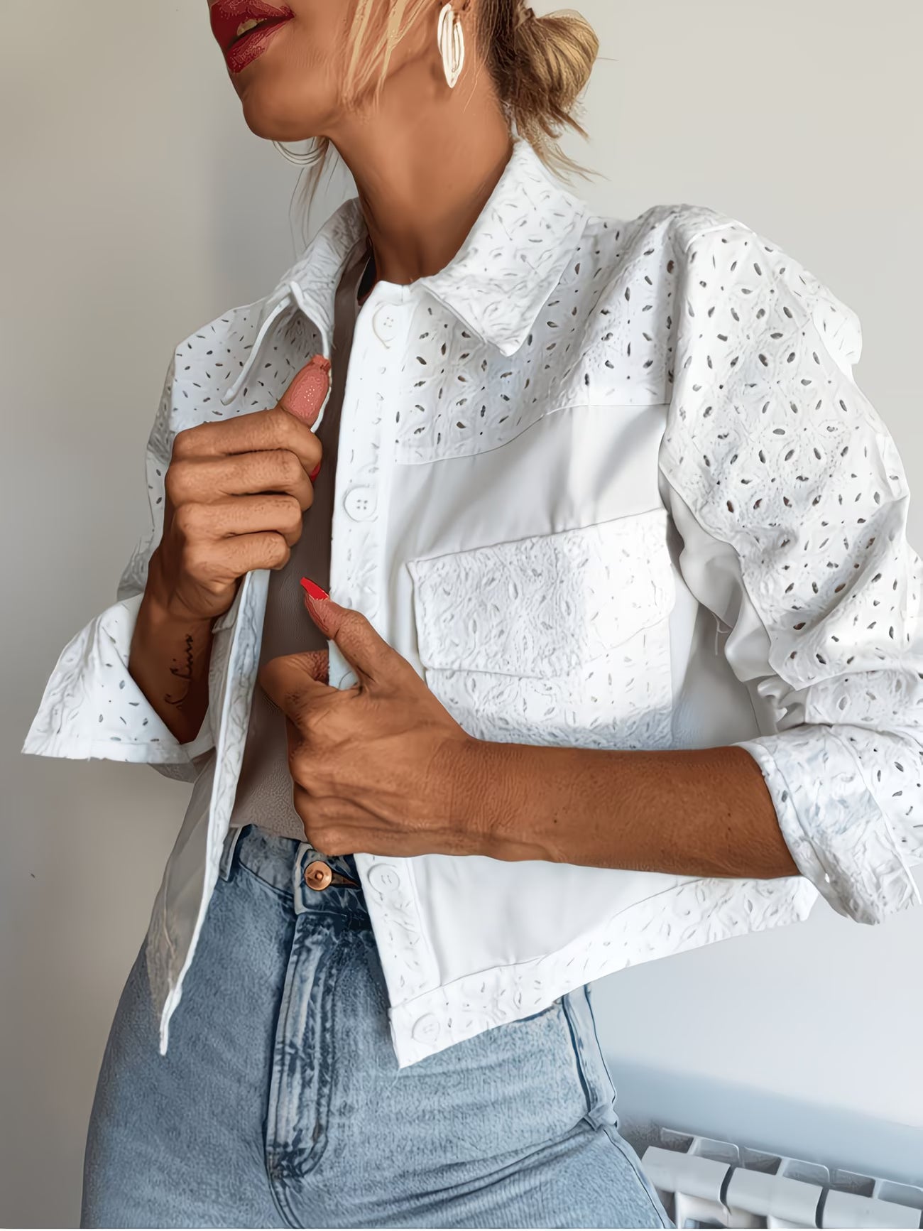 Lace Short Jacket – Women's Vintage-Inspired Style