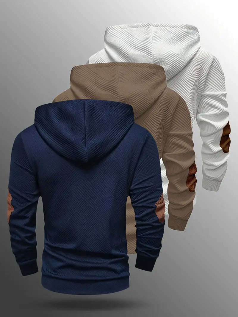 Men's 3pcs Hooded Sweatshirt Set