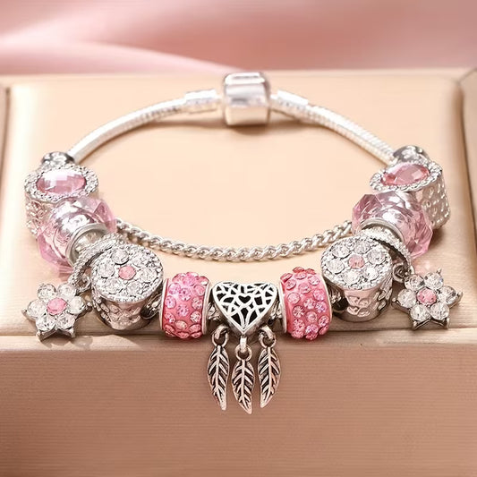 1pc 19cm/7.48-inch Elegant Handmade Jewelry Ladies' Bracelet