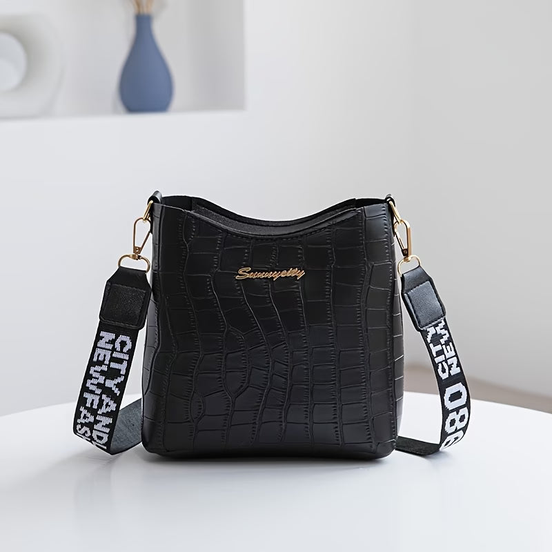 Minimalist Exquisite Crocodile Pattern Shoulder Bag