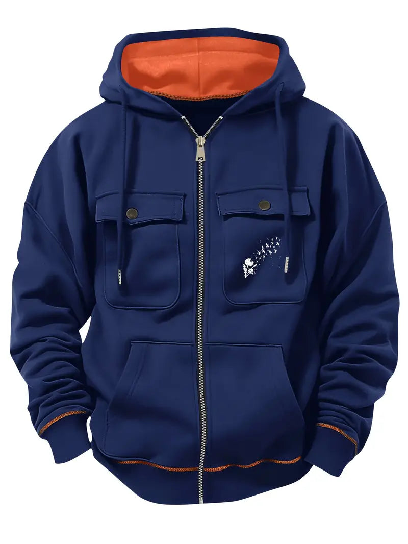 Men's Heavy-Duty Winter Hooded Jacket