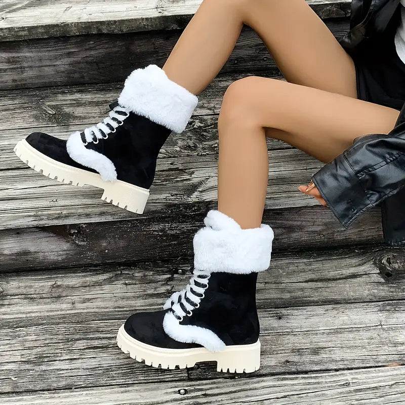 Women's Cozy Fleece-Lined Winter Boots