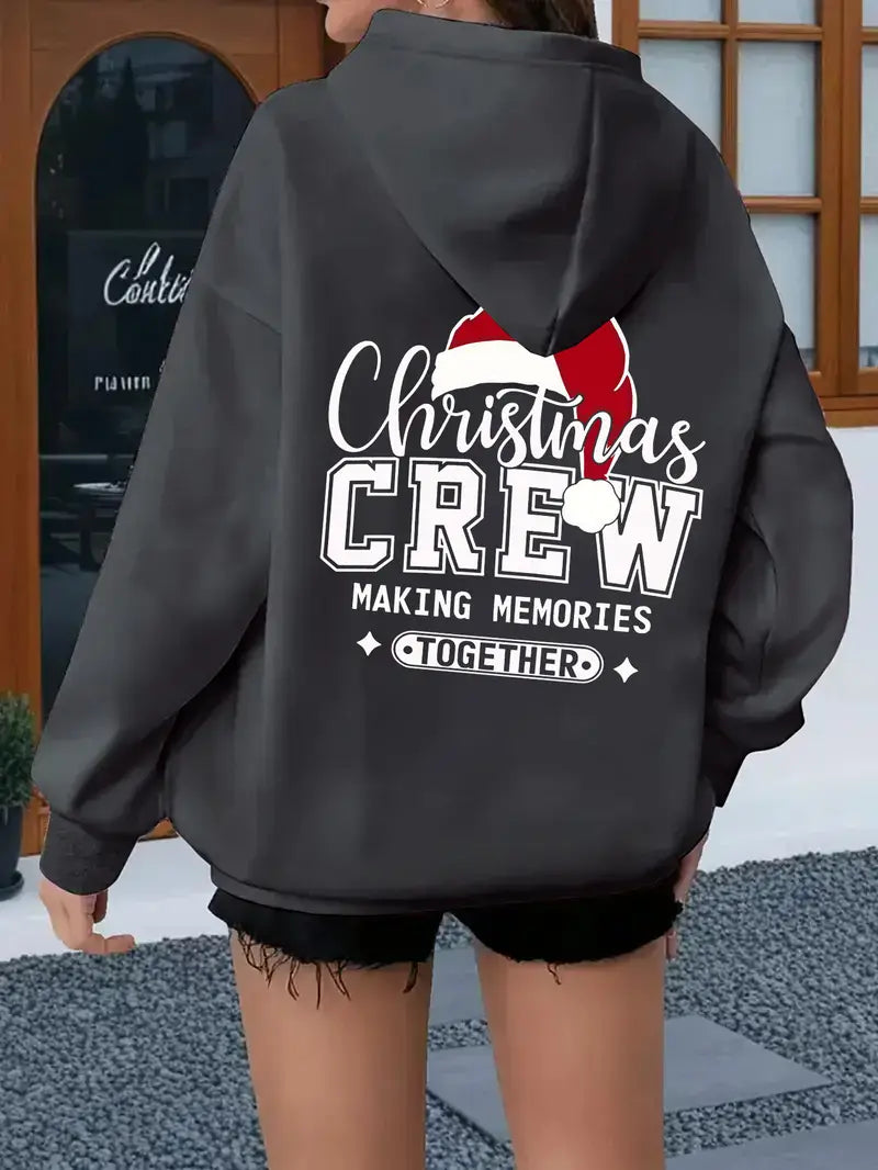 Women's Plus Size Oversized Christmas Hooded