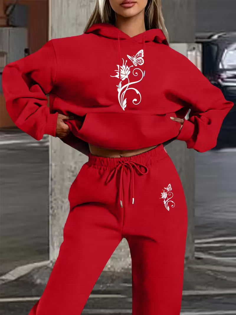 New Butterfly Floral Pattern swear Set,