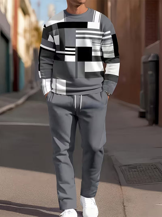 n Long Sleeved and Long Pants Set | Crew Neck