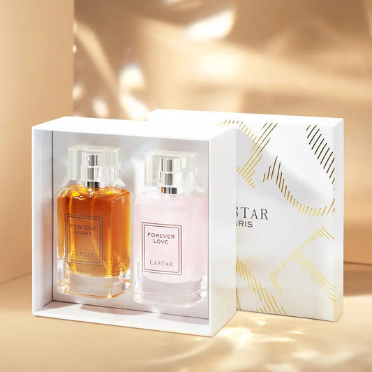 2 Bottles Senior Couple Perfume Gift Box Set,