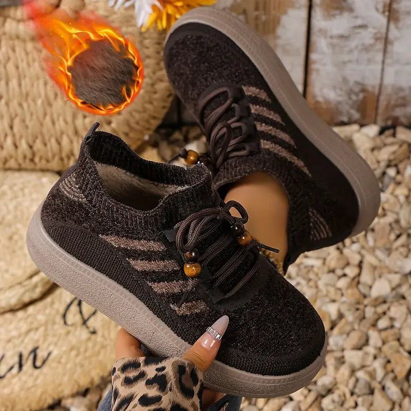 Women's Winter Warm Lace-Up Short Boots