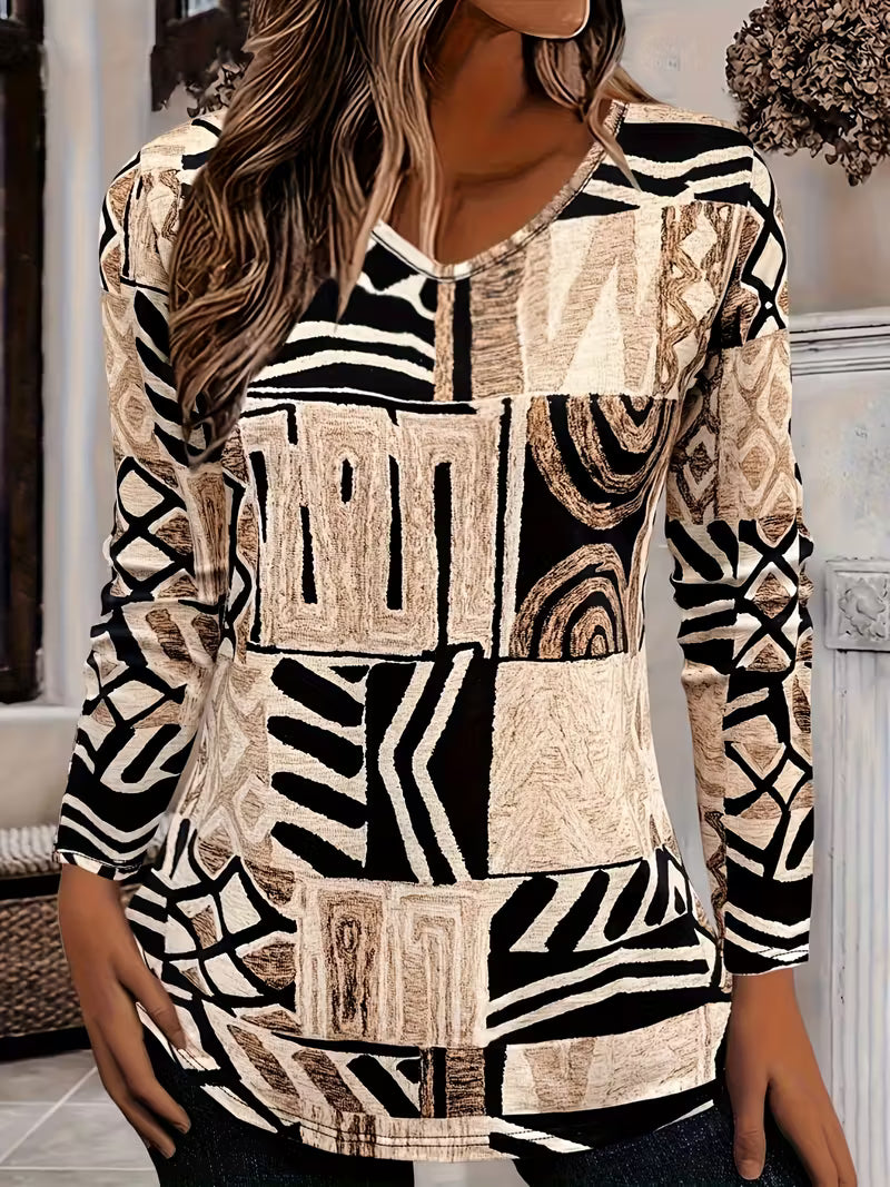 Women'S Vintage-Inspired Long Sleeve T-Shirt,