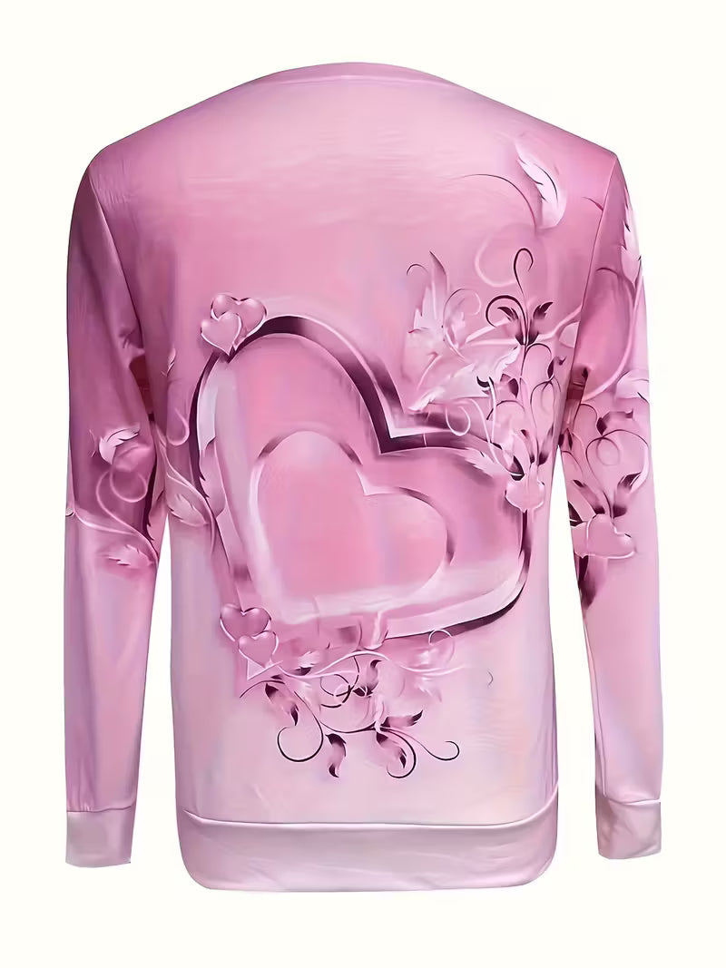 Long Sleeve Crew Neck Sweatshirt,