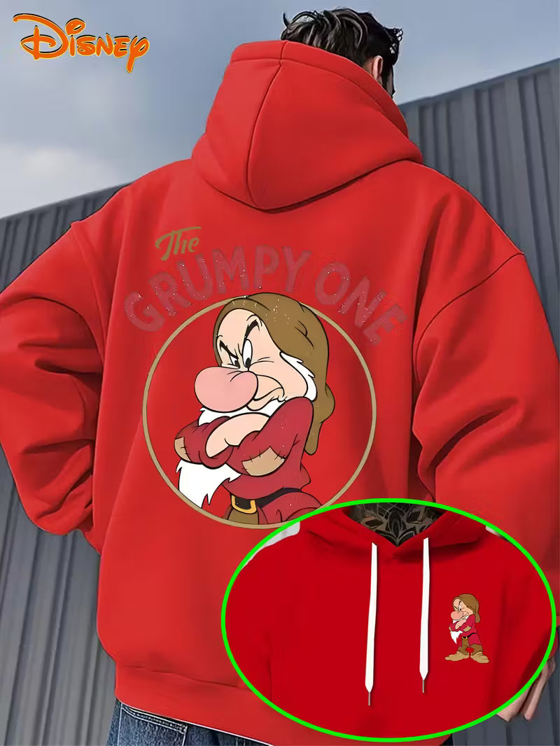 Men'S Hoodie - Grumpy Dwarf Design Pullover Sweatshirt,