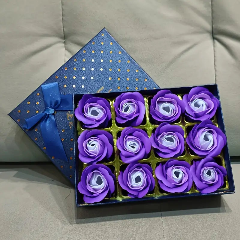 12pcs Elegant Soap Rose Gift Set
