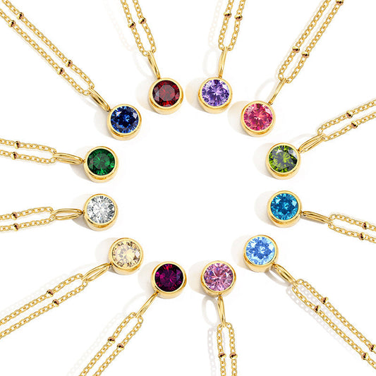 Diamond Birthstone Necklace