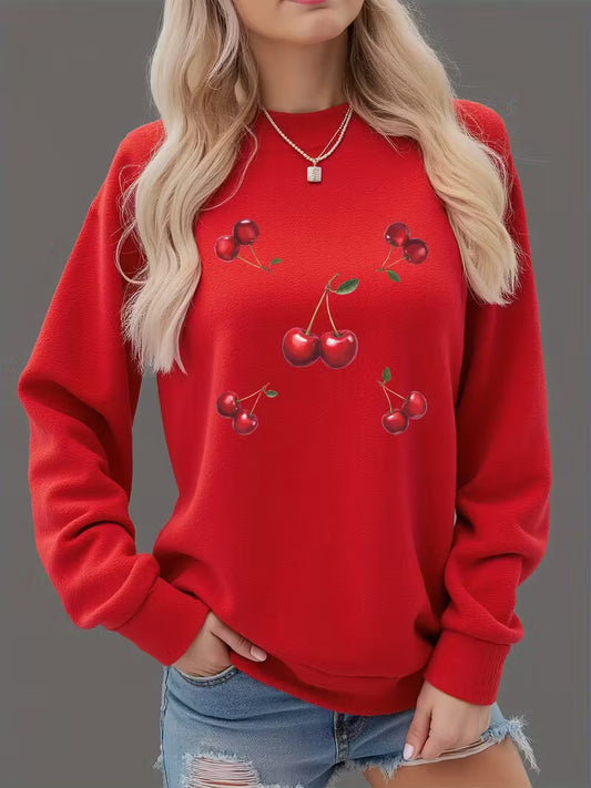 Women'S Casual Crew Neck Long Sleeve Sweatshirt