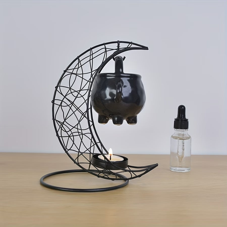 Moon Hanging Large Pot Candle Holder Set,