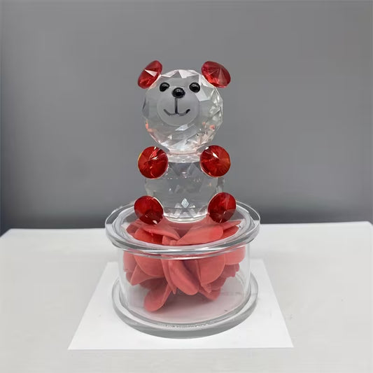 Charming Crystal Bear Figurine