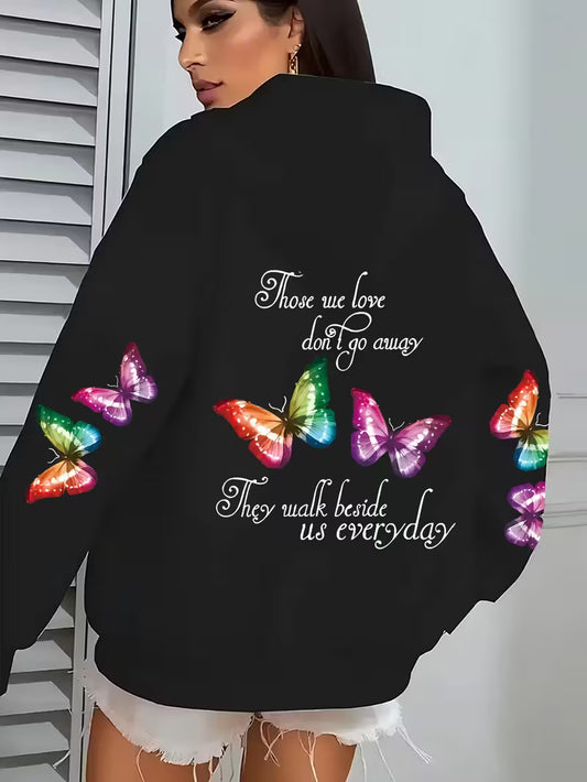 plus size butterfly hoodies