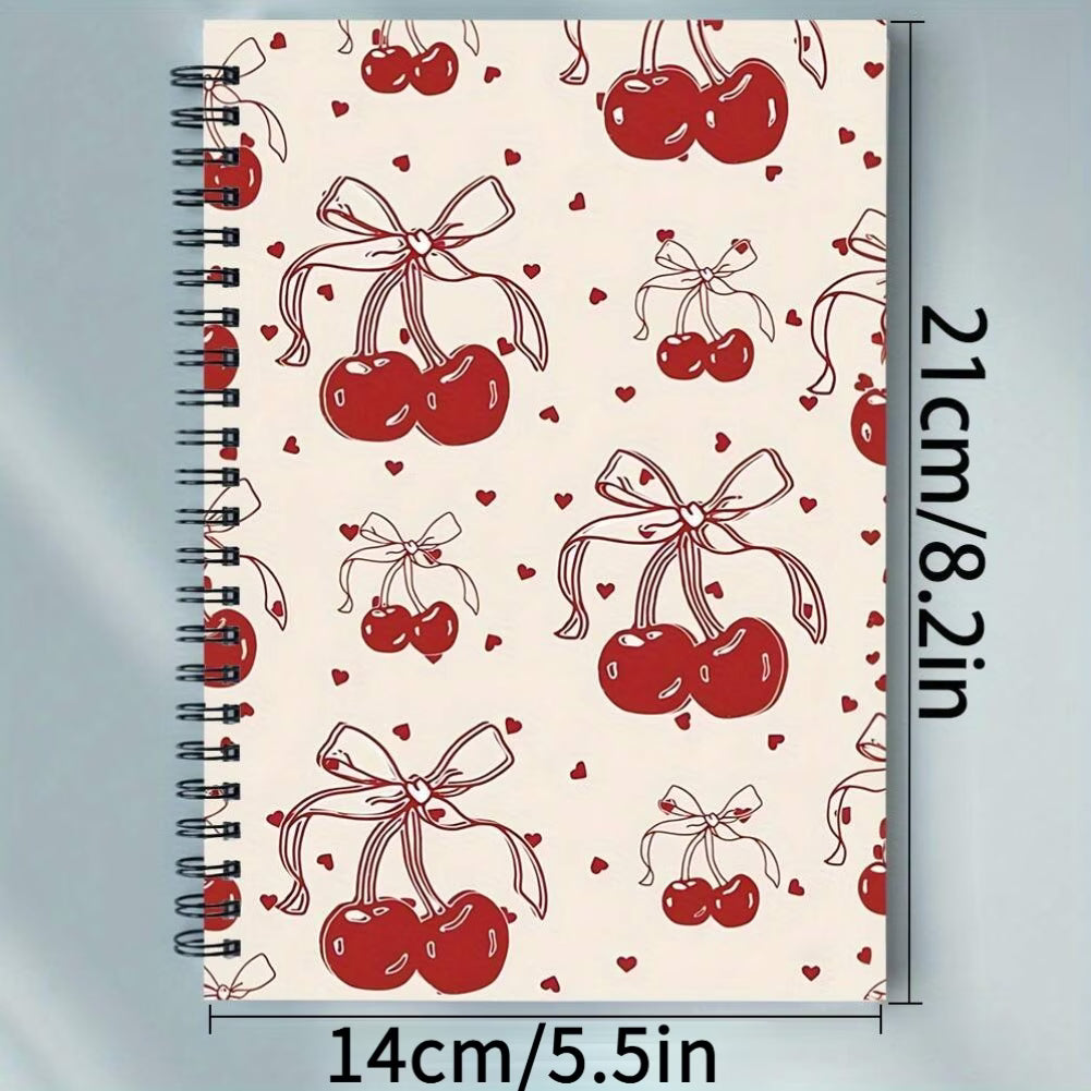 100-Page Cherry Spiral Notebook