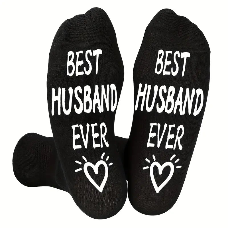 A Pair of "Best Husband" Funny Socks,