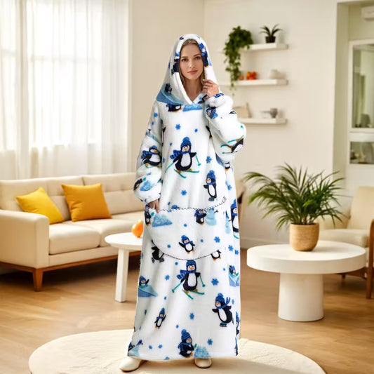 Cozy Oversized Wearable Blanket Hoodie,