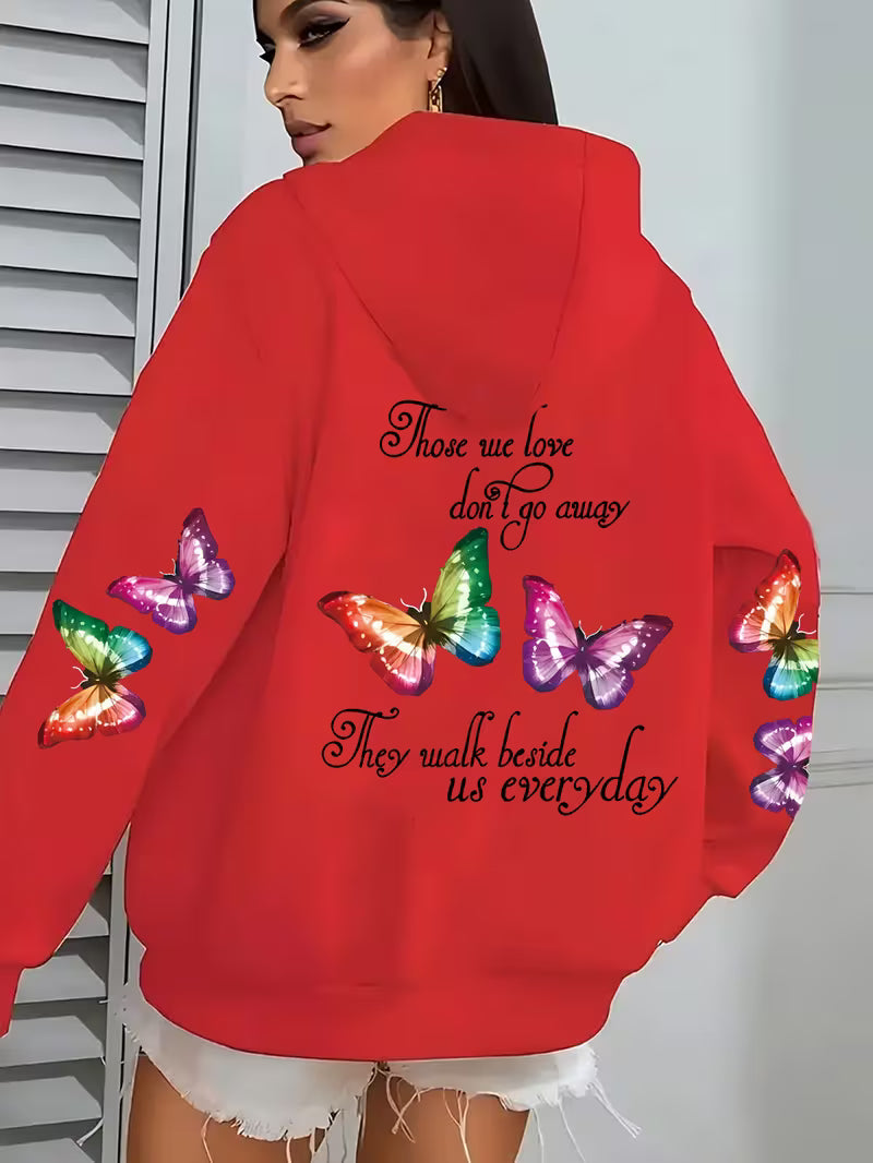 plus size butterfly hoodies