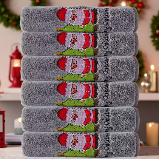 6pcs Christmas Towel Set