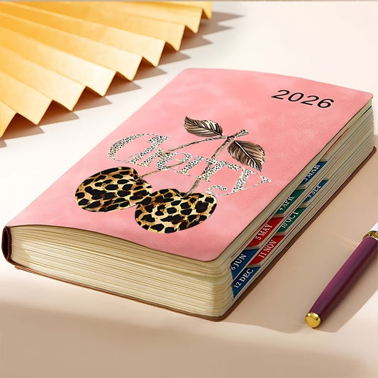 Leopard Print Cherry Cool 2026 Planner