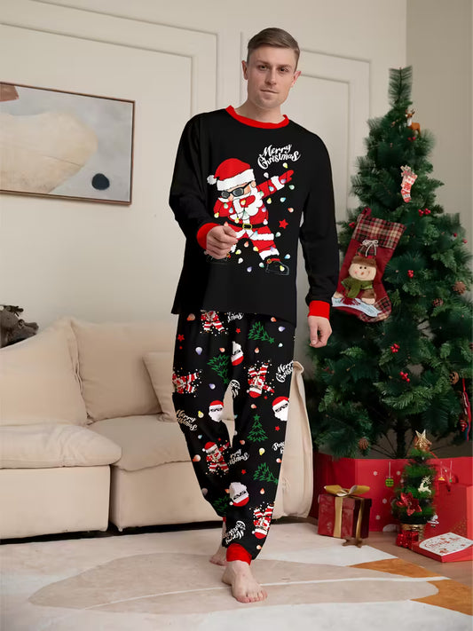 Men's 2pcs Christmas Pajama Set