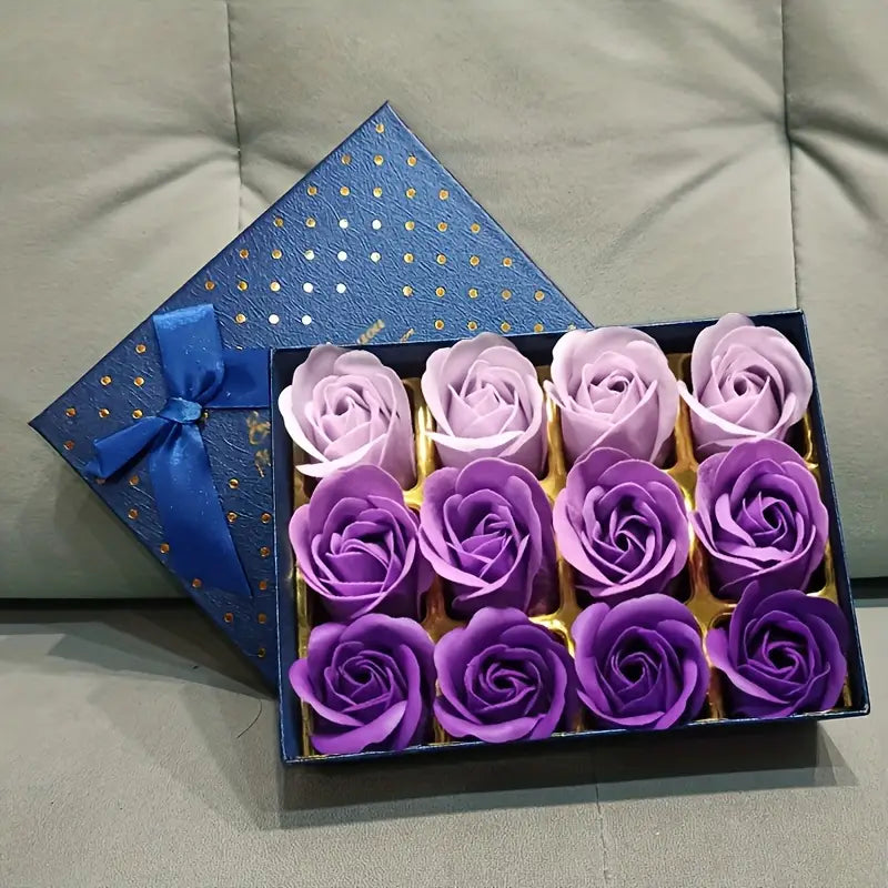 12pcs Elegant Soap Rose Gift Set