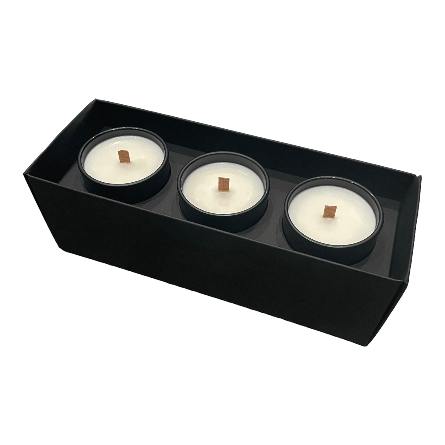 Soy Wax Scented Candle Trio - Gift Set - Black
