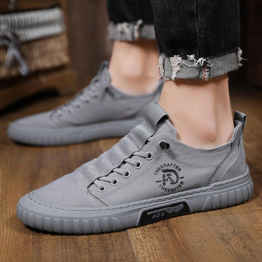 Men Casual Flat Shoes Trend Breathable Canvas