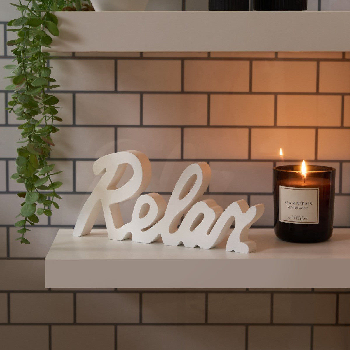 Relax Ornament - White