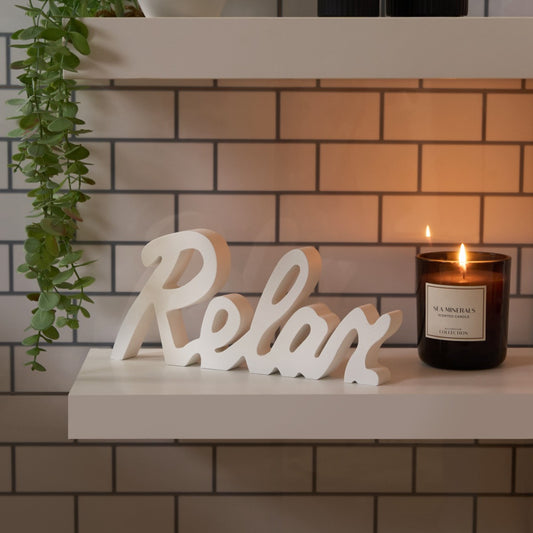 Relax Ornament - White