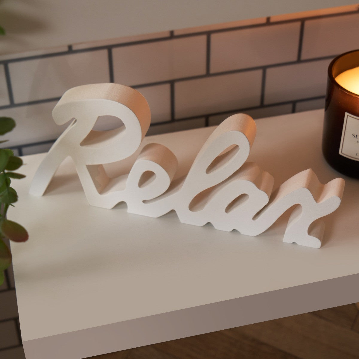 Relax Ornament - White