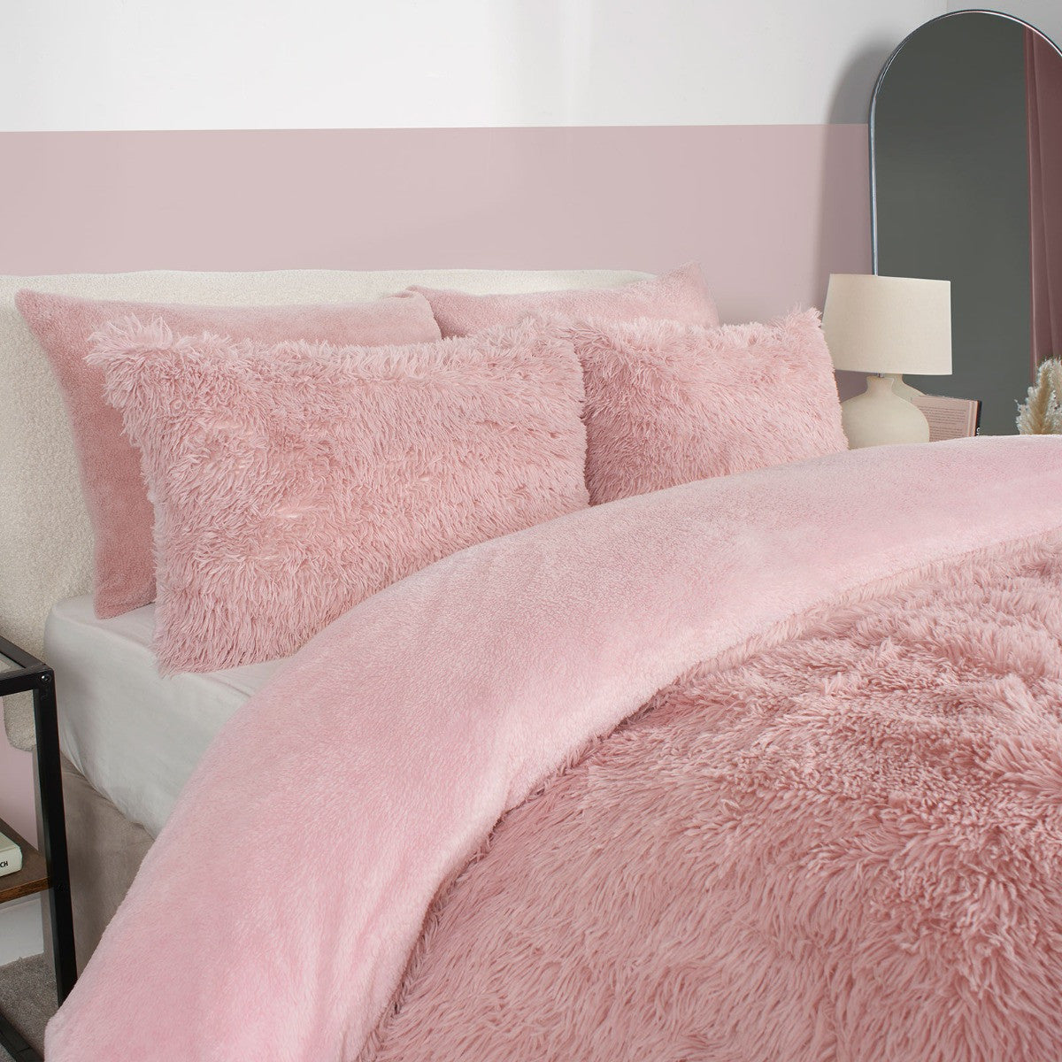 Fluffy Fleece Duvet Cover Set