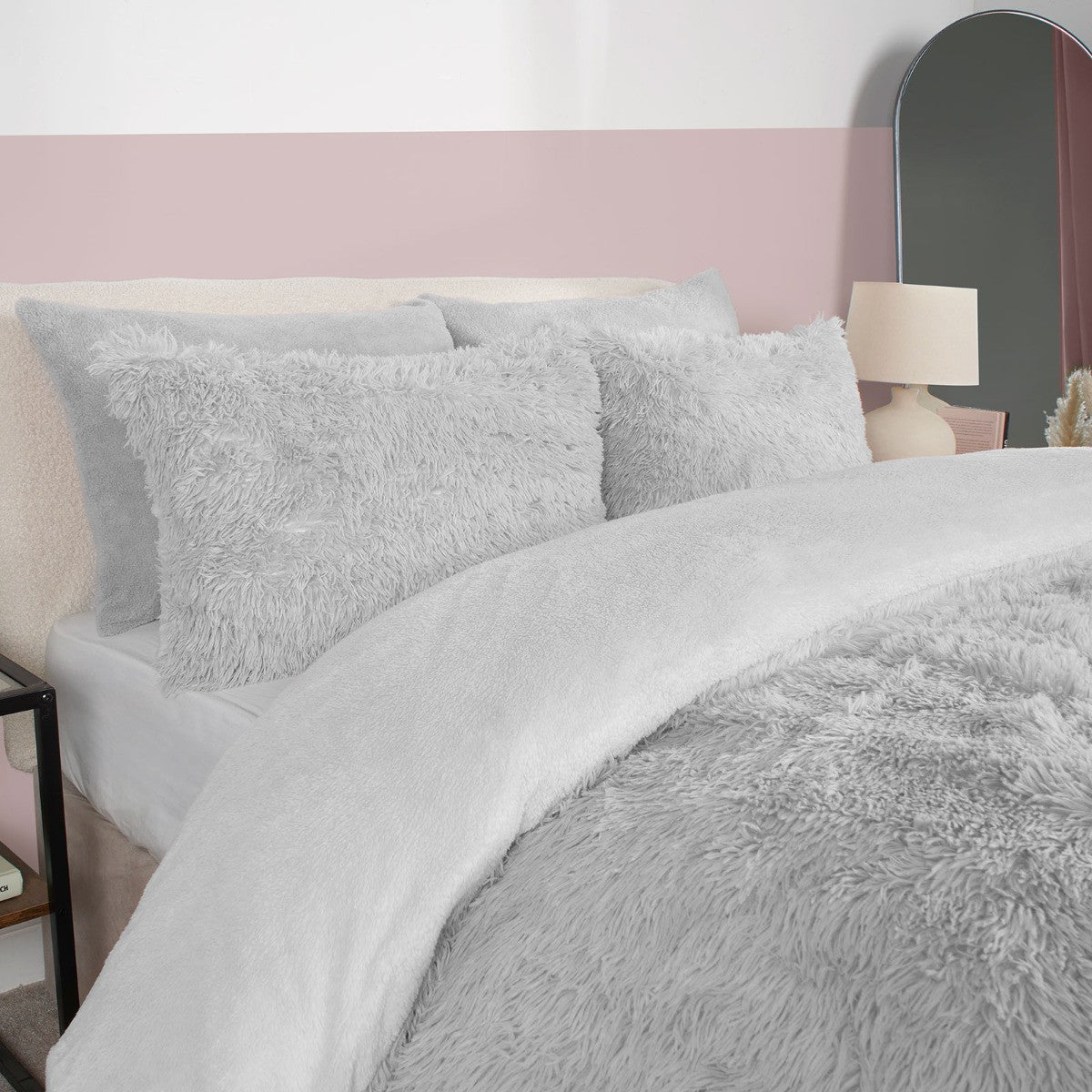 Fluffy Fleece Duvet Cover Set
