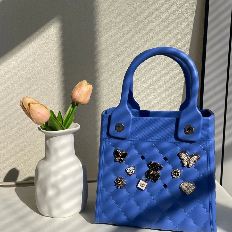 Women's Small EVA Solid Color Preppy Style Classic Style Square Open Square Bag